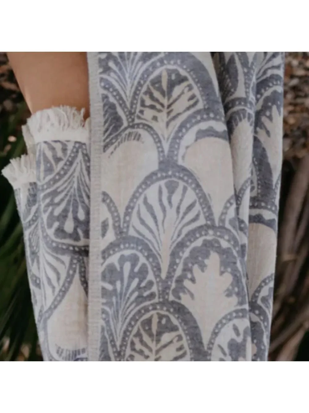 4 Succulents Carolina Blue Woven Cotton 2-in-1 Travel Decor Anthropologie